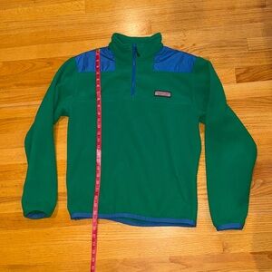 Vineyard Vines fleece ShepShirt -men’s XS - kelly green with blue